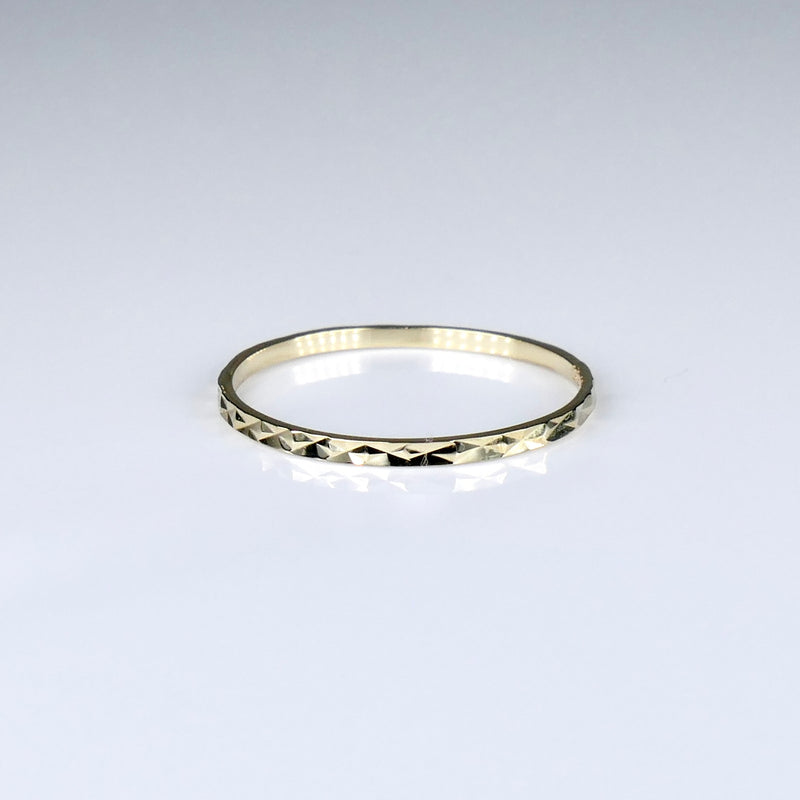 10K Yellow Gold 1.1mm Midi or Pinky Band Ring