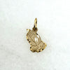 10K Yellow Gold Praying Hands Religious Pendant