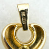 14K Yellow Gold 15mm CZ Puffed Heart Pendant