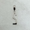 10K White Gold Number 2 Block Pendant