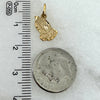 10K Yellow Gold Praying Hands Religious Pendant