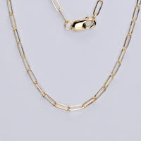 10K Yellow Gold 18" Paper Clip Chain Neckolace