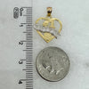 10K Yellow Gold #1 Wife Pendant Heart Pendant