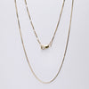 10K Yellow Gold Box Link Chain Necklace with Lobster Clasp 16" 18" or 20"