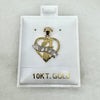 10K Yellow Gold #1 Wife Pendant Heart Pendant