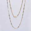 10K Yellow Gold 18" Paper Clip Chain with Lobster Clasp
