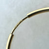 10K Yellow Gold 25mm Diamond Cut Hoop Earrings