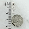 10K White Gold Number 2 Block Pendant