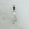 10K White Gold Number 4 Block Pendant