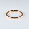 14K Rose Gold 2mm Plain Stackable Band Ring