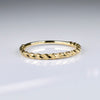 14K Yellow Gold Rope Stackable Band