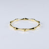 14K Yellow Gold 1.8mm Bamboo Stackable Band Ring