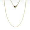 10K Yellow Gold 20" Light Rope Chain Necklace