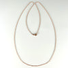14K Rose Gold 20" Light Rope Chain Necklace