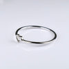14K White Gold Open Heart Cut Out Ring