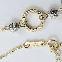 14K Yellow Gold 9"-10" Adjustable Circle Bead Ankle Bracelet