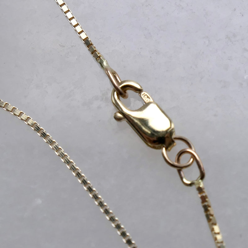 10K Yellow Gold Box Chain Bracelet with Lobster Clasp