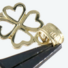 10K Yellow Gold 5/8" Four Leaf Clover Pendant