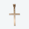 14K Yellow Gold 1 3/8” Etched Cross Pendant