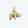 14K Yellow Gold 5/8” Elephant Pendant