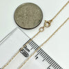 10K Yellow Gold 16” Light Rope Chain Necklace