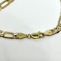 10K Yellow Gold 8” 5.5mm Figaro Bracelet