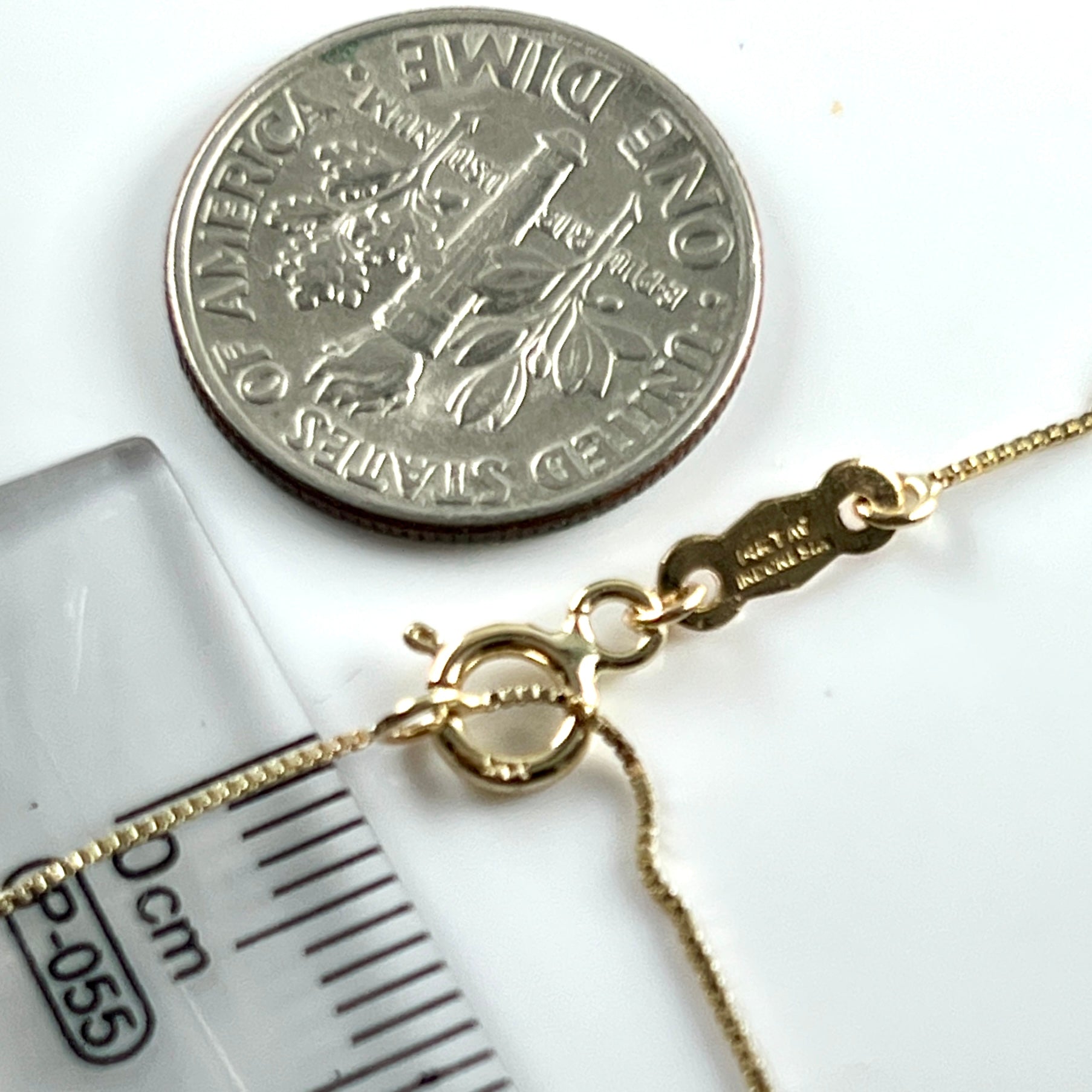 14K Yellow Gold 9”-10" Adjustable Open Heart Box Link Ankle Bracelet