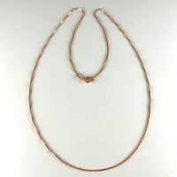 10K Rose Gold 16" Box Link Chain Necklace
