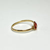 14K Yellow Gold Enamel Ladybug Small Ring