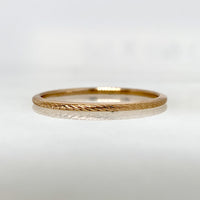 10K Rose Gold 1.2mm Twisted Cable Stackable Band