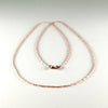 14K Rose Gold 18” Light Rope Chain Necklace