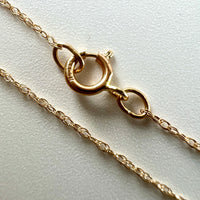 14K Yellow Gold 16” Light Rope Chain Necklace