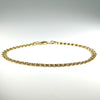 10K Yellow Gold Curb 3.35mm Link 7” Bracelet