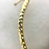 14K Yellow Gold 1.6” Textured Hoop Earrings