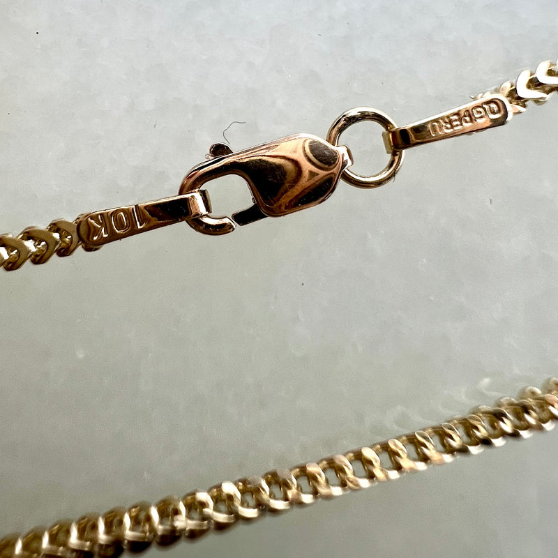 10K Yellow Gold Franco Link 7” Bracelet