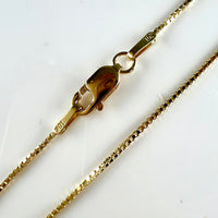 10K Yellow Gold 9" Box Chain Bracelet