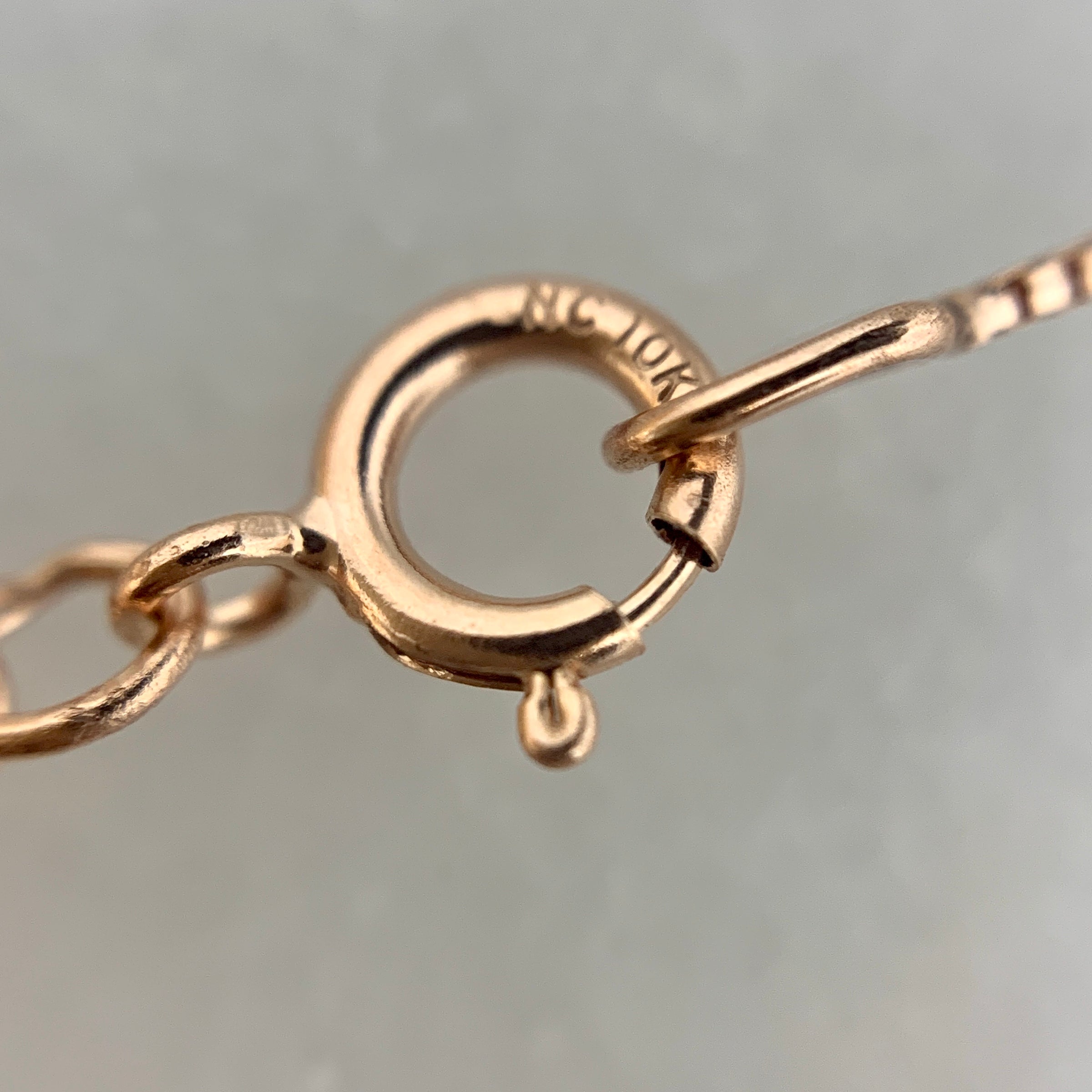 10K Rose Gold 7” Box Link Bracelet