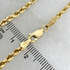 14K Yellow Gold 7” Rope Link Bracelet