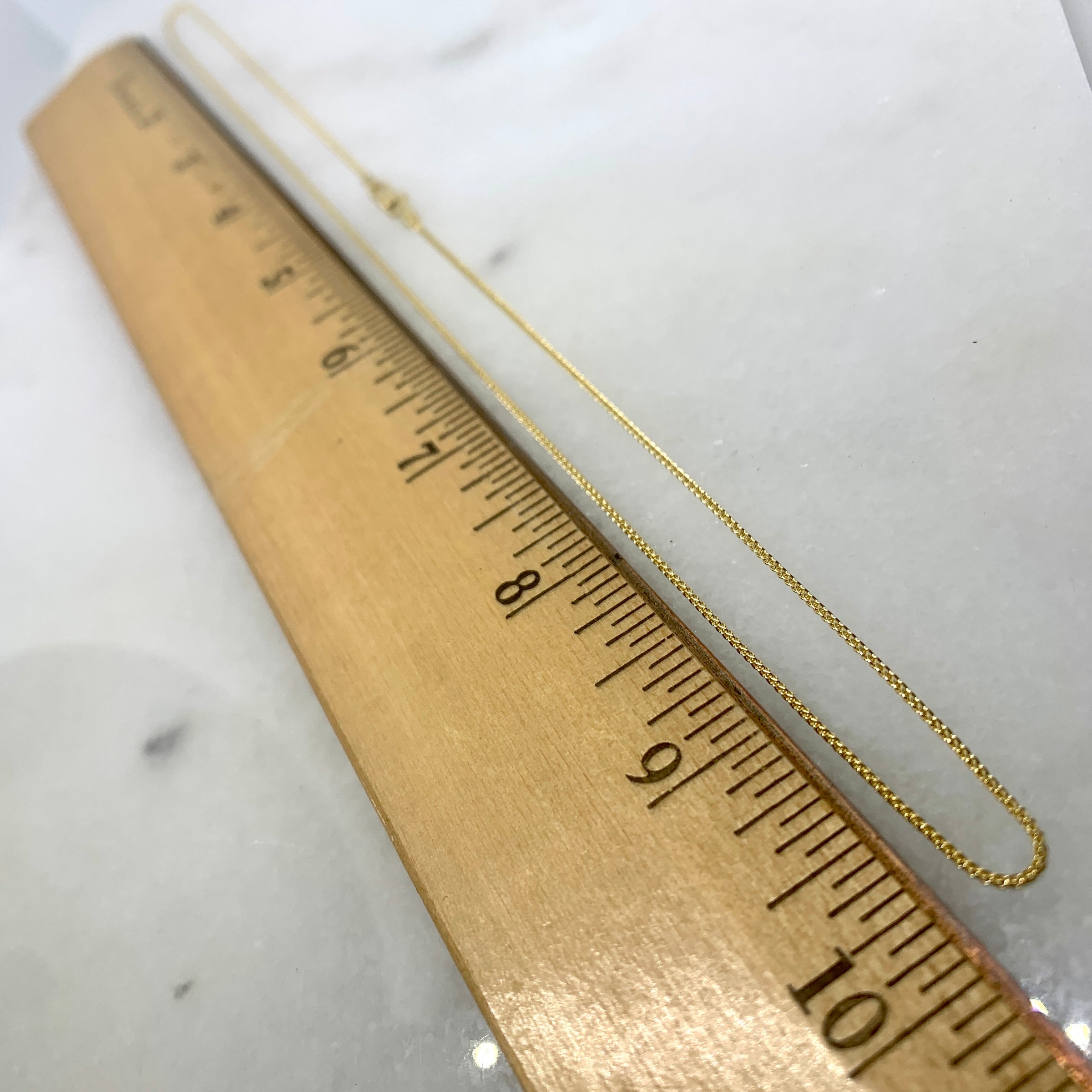 14K Yellow Gold 20” Wheat Link Necklace