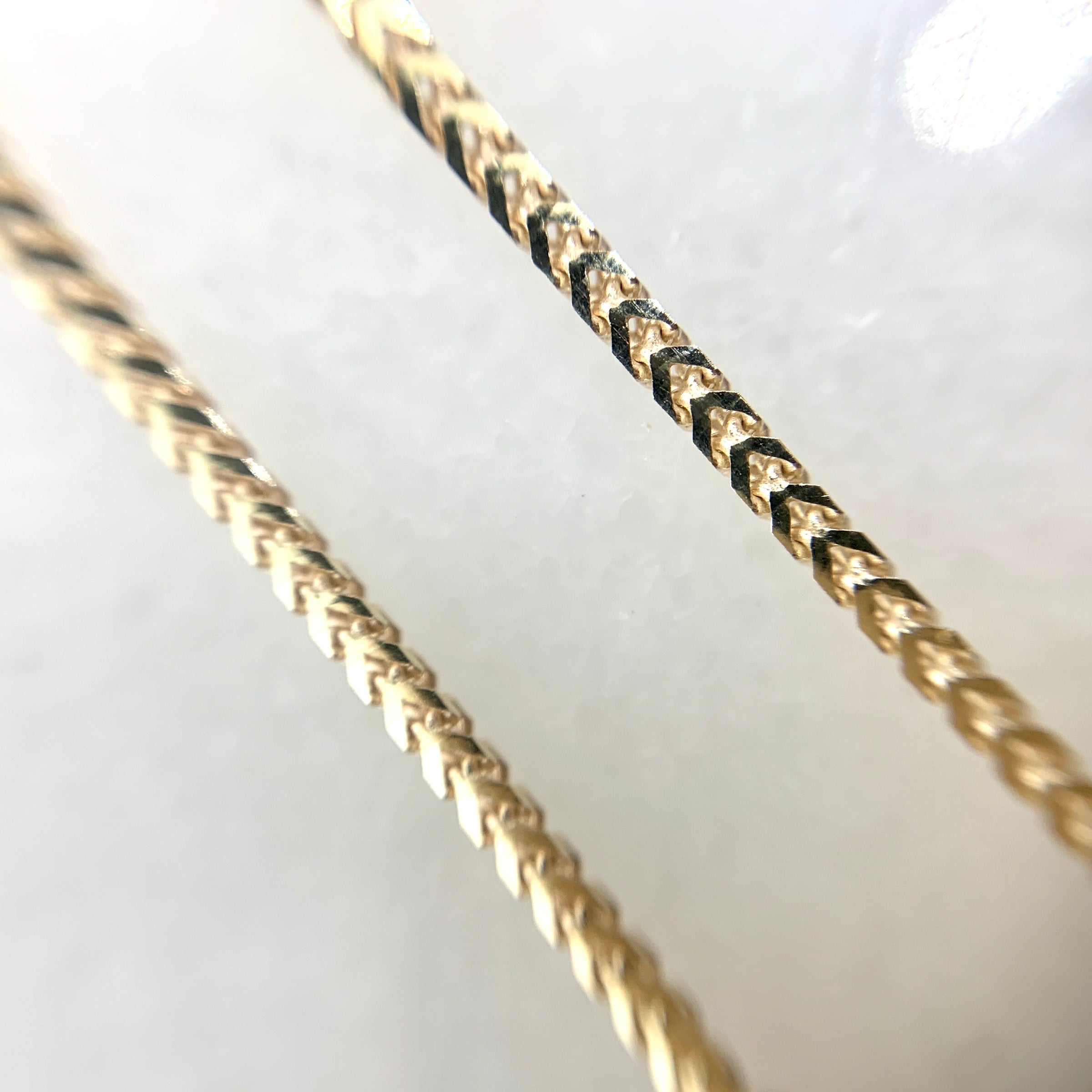 10K Yellow Gold Franco Link 7” Bracelet