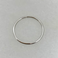 14K White Gold 1.5mm Plain Stackable Wedding Band