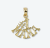 14K Yellow Gold Number One Mama Pendant